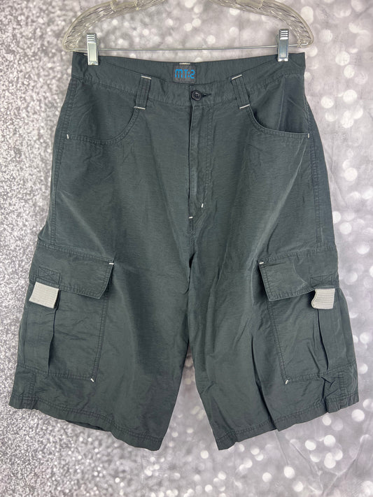 Vintage Mens’s Y2K MT-2 Long Cargo Rave Shorts