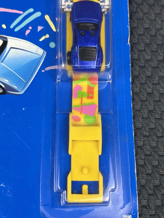 Hot Wheels California Custom Car Hot Wrist Watches 1990 Rare Retro Vintage Blue