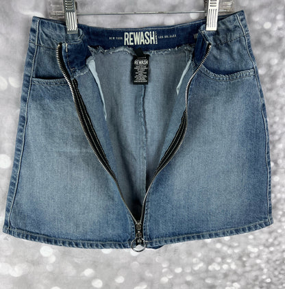 REWASH Full Front Zip Women’s Jean Skirt Size 1/25