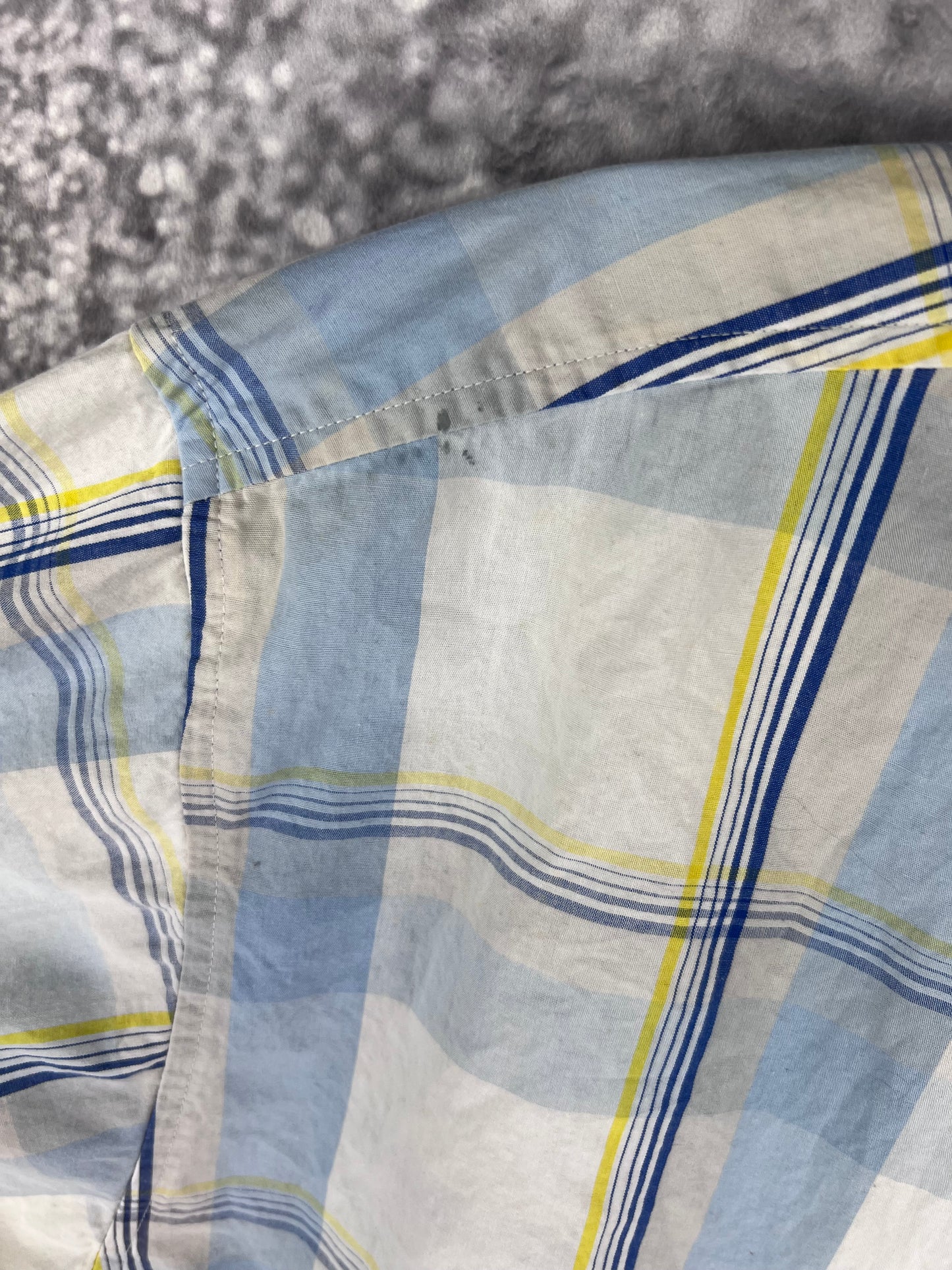 South Pole Authentic Collection Blue Plaid Men’s XL Button Down Shirt