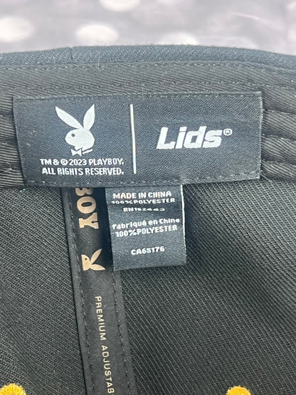 Lids PLAYBOY Bunny Embroidered Adjustable Snapback Hat With Gold Pin