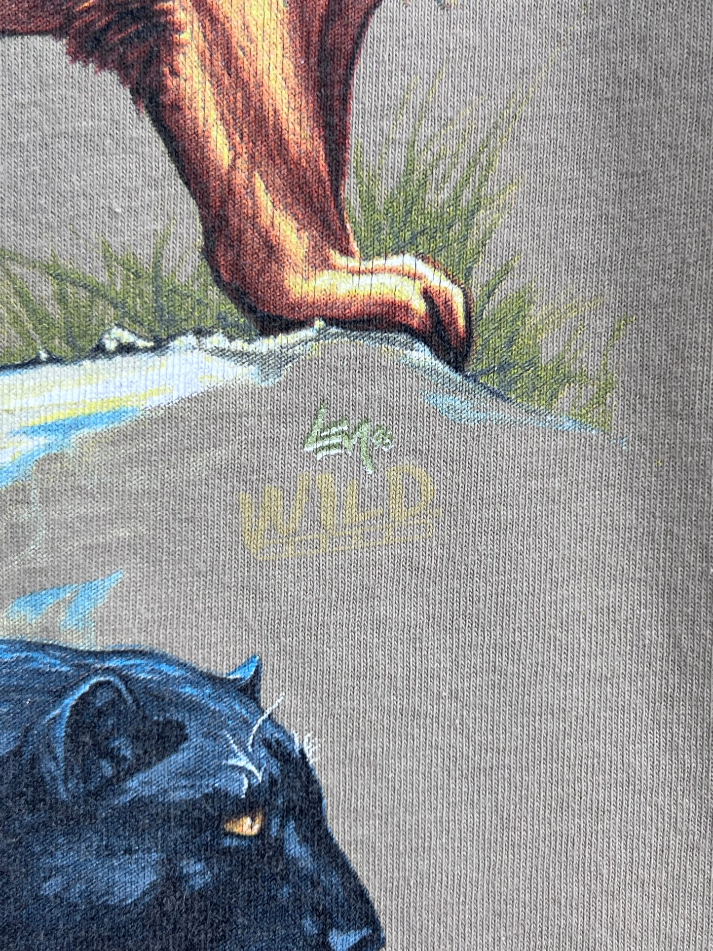 Vintage Wild Gear Lion Safari T-Shirt Men's Large
