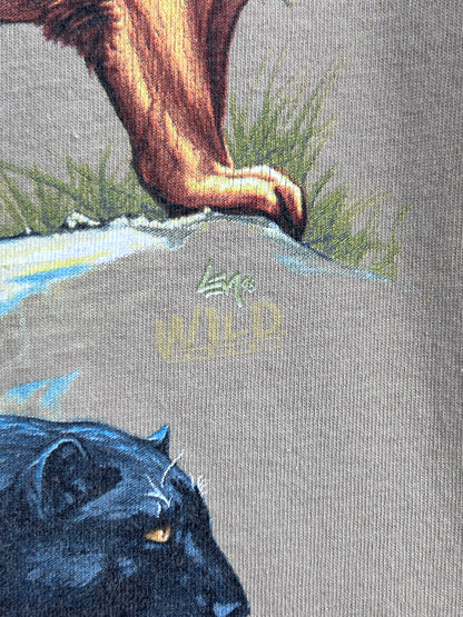 Vintage Wild Gear Lion Safari T-Shirt Men's Large