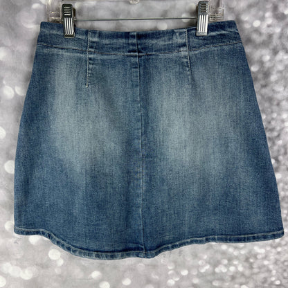 REWASH Full Front Zip Women’s Jean Skirt Size 1/25