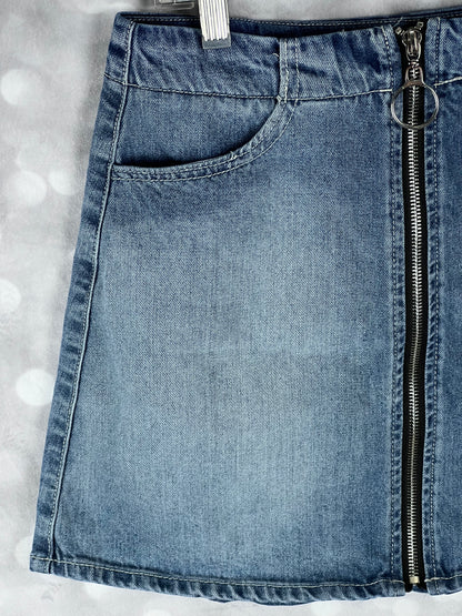 REWASH Full Front Zip Women’s Jean Skirt Size 1/25