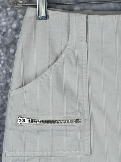 Bebe Full Front Zip Knee Length Pencil Skirt New With Tags
