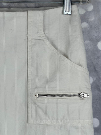 Bebe Full Front Zip Knee Length Pencil Skirt New With Tags