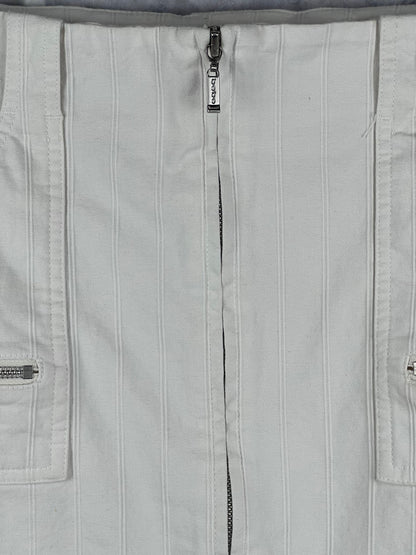Bebe Full Front Zip Knee Length Pencil Skirt New With Tags