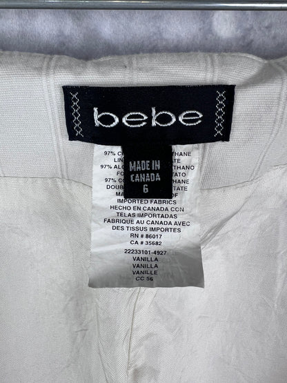 Bebe Full Front Zip Knee Length Pencil Skirt New With Tags
