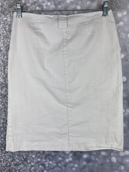 Bebe Full Front Zip Knee Length Pencil Skirt New With Tags