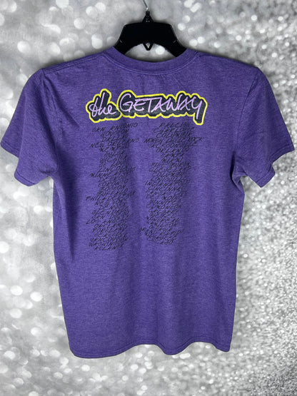 Red Hot Chili Peppers 2016 Getaway Tour Band Tee Purple Size Men's Medium