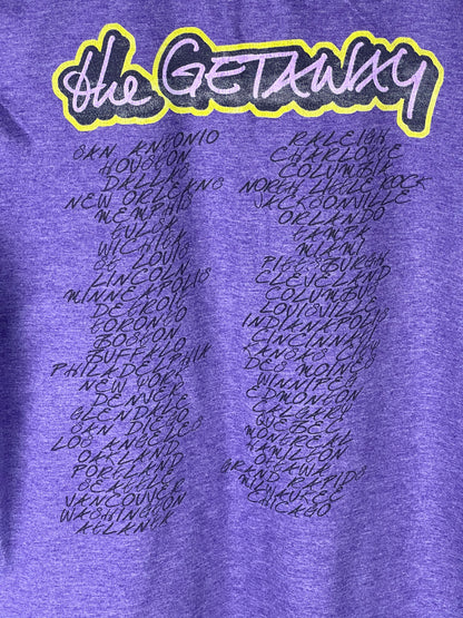 Red Hot Chili Peppers 2016 Getaway Tour Band Tee Purple Size Men's Medium