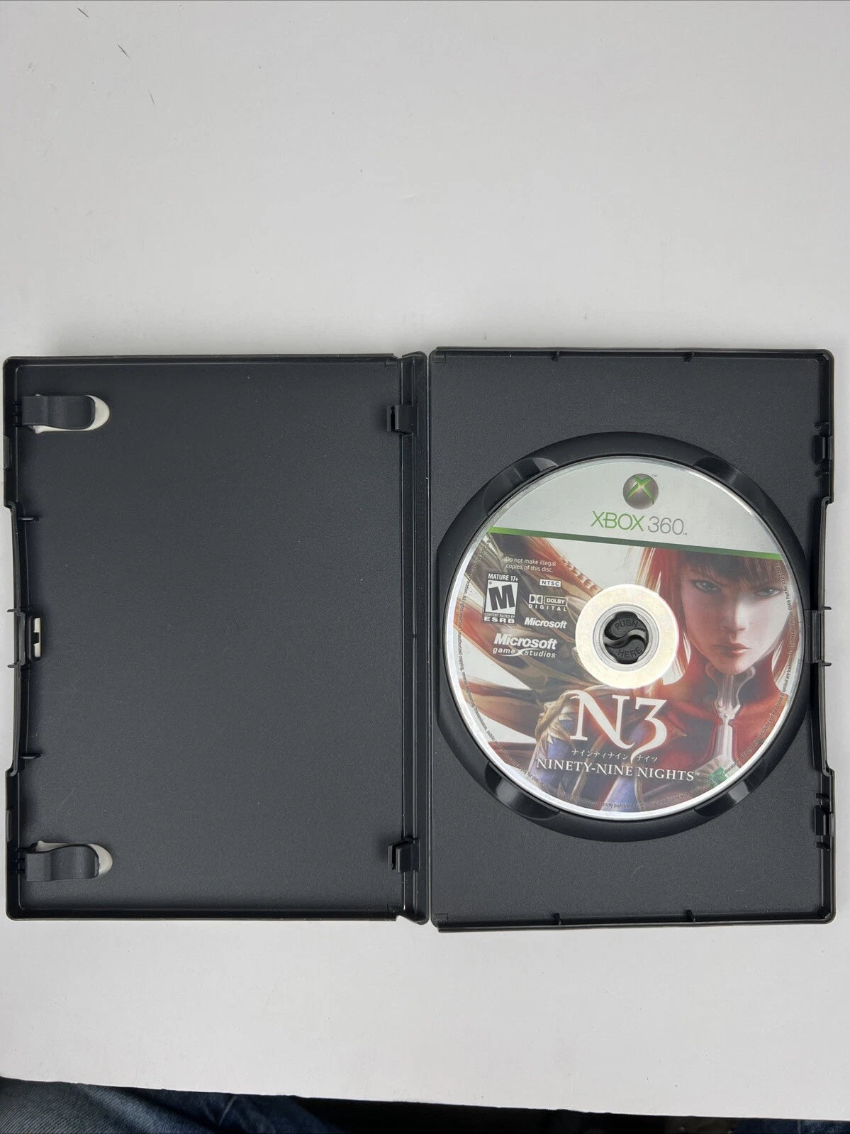 Xbox 360 N3 Ninety-Nine Nights Game and Original Case - No manual