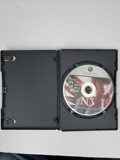 Xbox 360 N3 Ninety-Nine Nights Game and Original Case - No manual