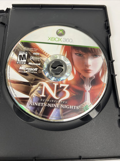 Xbox 360 N3 Ninety-Nine Nights Game and Original Case - No manual