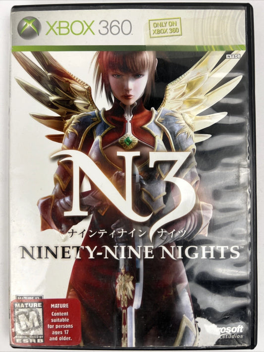 Xbox 360 N3 Ninety-Nine Nights Game and Original Case - No manual