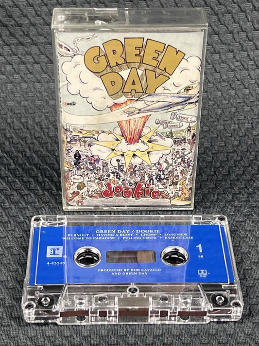 Green Day Dookie Blue Cassette Tape Alternative Punk Rock 1994