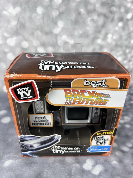 Back to the Future Tiny TV Classics – Mini Collectible TV w/Remote