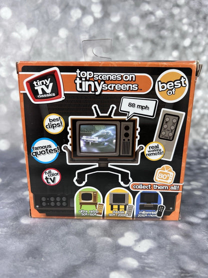 Back to the Future Tiny TV Classics – Mini Collectible TV w/Remote